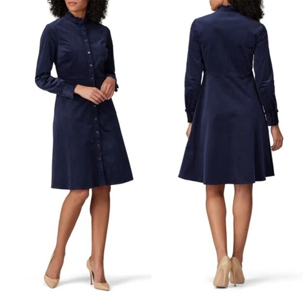 Draper James Corduroy Navy Blue Dress Size 6